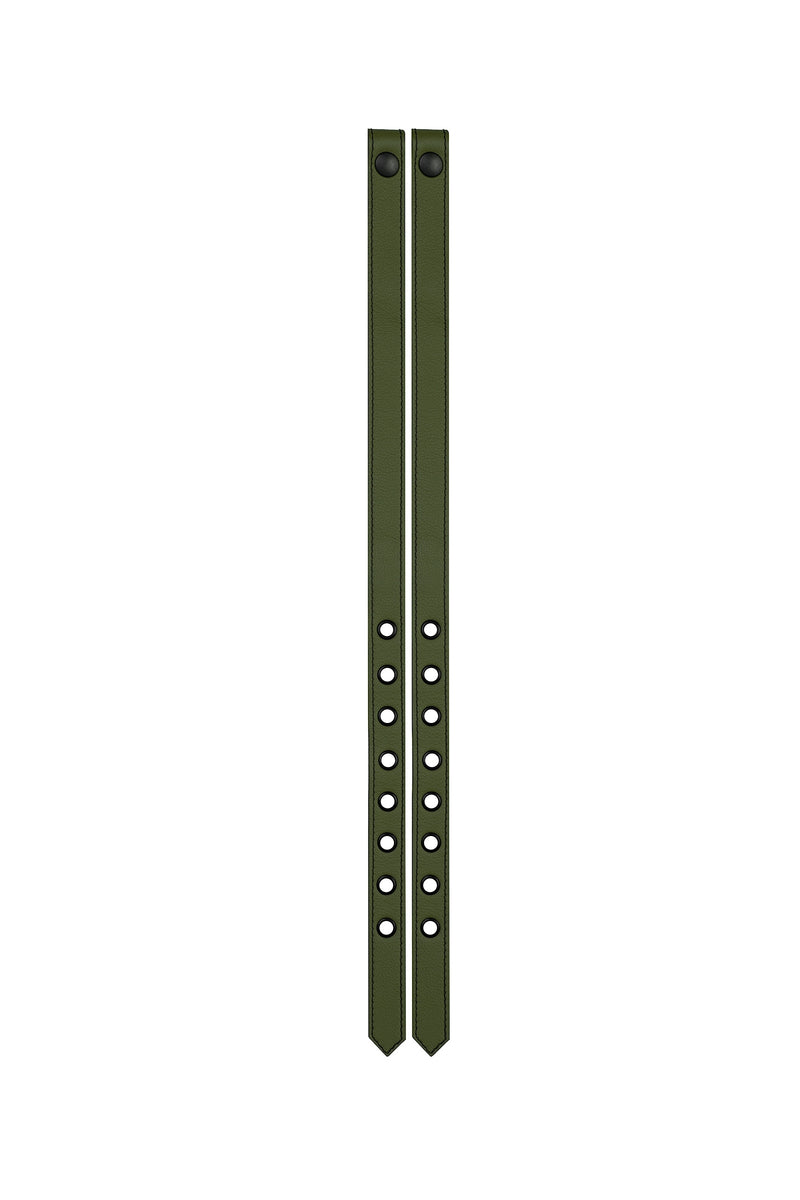 Braces shoulder strap add-ons in army green