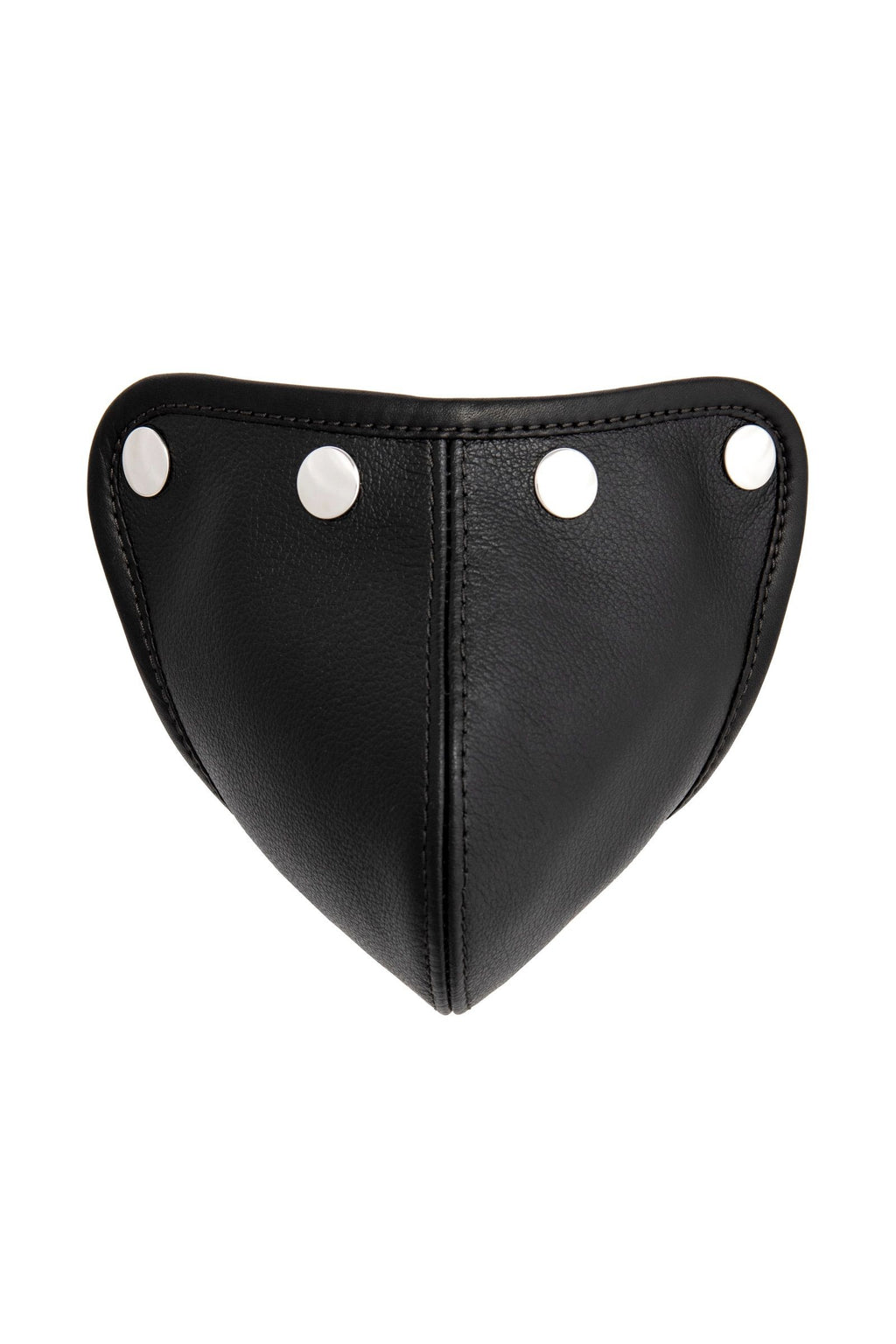 Black Leather Codpiece | Stainless Steel | ARMY OF MEN