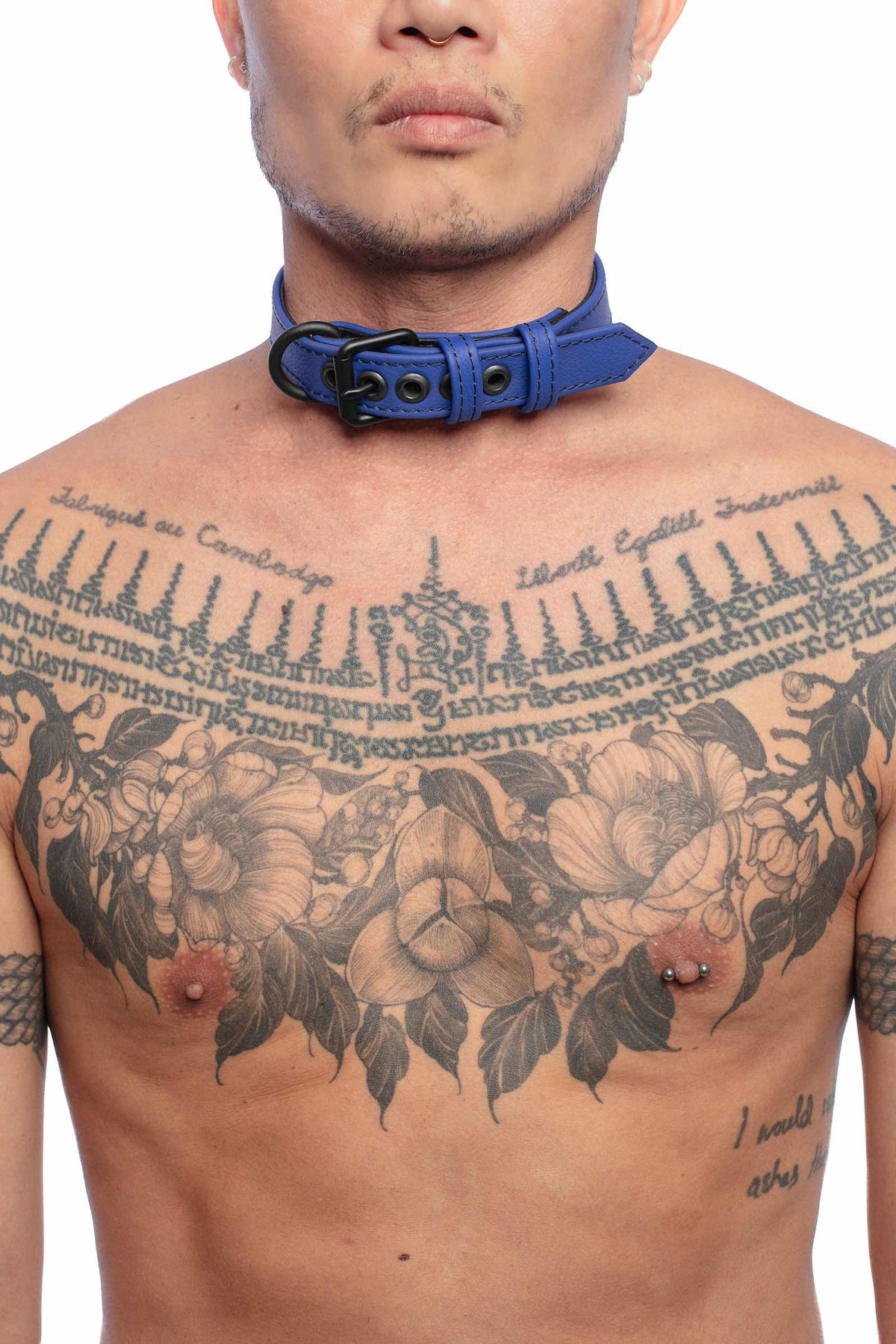 Handmade Coloured Leather Roleplay Collar | ARMY OF MEN