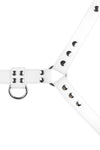ARMY OF MEN CLASSIC BULLDOG - White & Stainless Steel with stainless steel metal hardware, laid flat and captured from above.