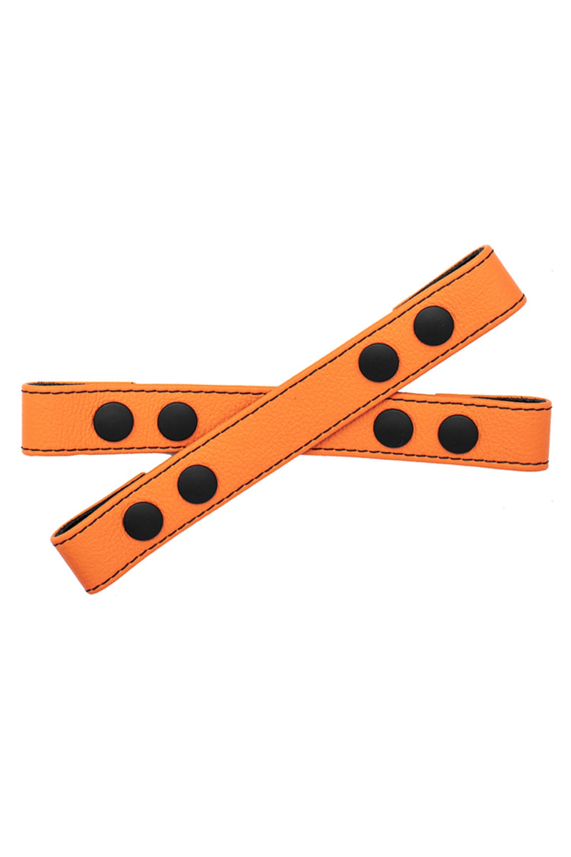 Orange leather Universal X Harness front straps