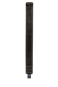 Black leather racer stripe armband