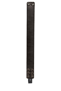 Black leather racer stripe armband lining