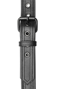 Matt black metal buckle