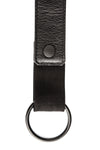 Black leather cockstrap collar
