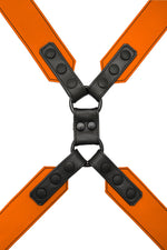 Orange leather commander harness