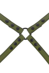 Army green leather shoulder harness