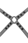 Grey leather shoulder harness