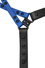 Blue leather universal x harness
