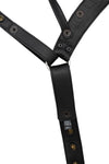 Black leather jockstrap lining