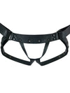 Black leather jockstrap with codpiece removed
