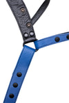 Blue leather jockstrap