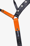 Orange leather jockstrap lining