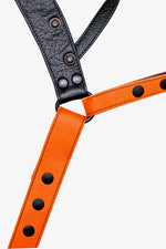 Orange leather jockstrap