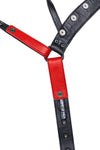Red leather jockstrap lining