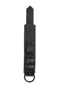 Black leather wrist restraint