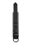 Grey and black leather wrist restraint