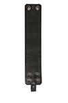 Leather wristband lining with zipper pocket