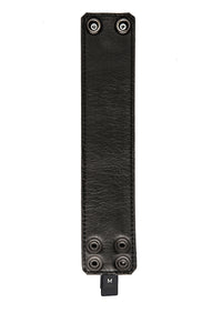 Leather wristband lining with zipper pocket
